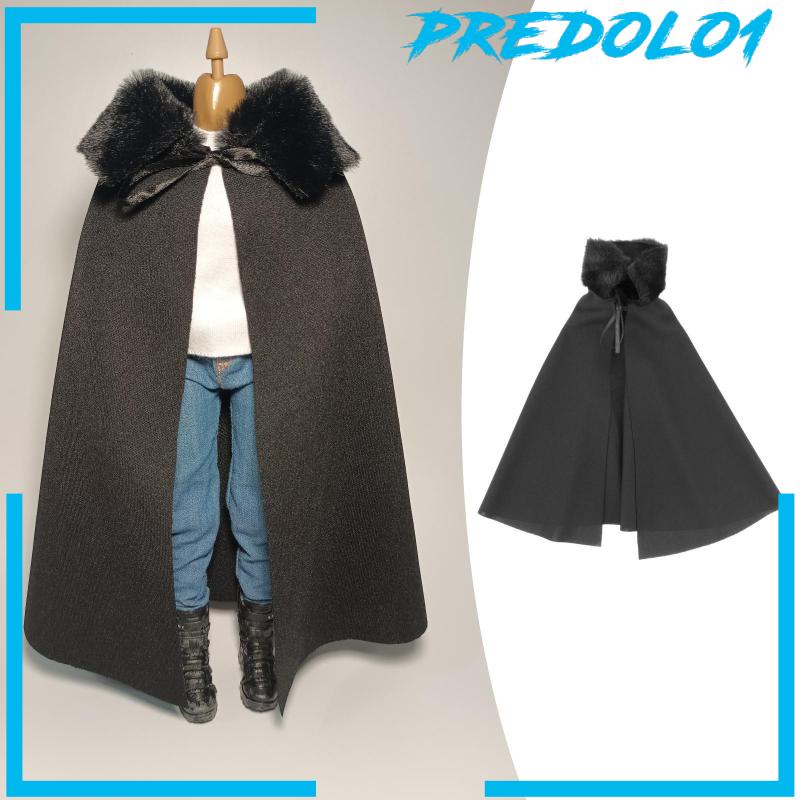 [PREDOLO1] Action Figure Cloak 1/6 Accs Fur Collar Cool Miniatures Toys Boys Adults