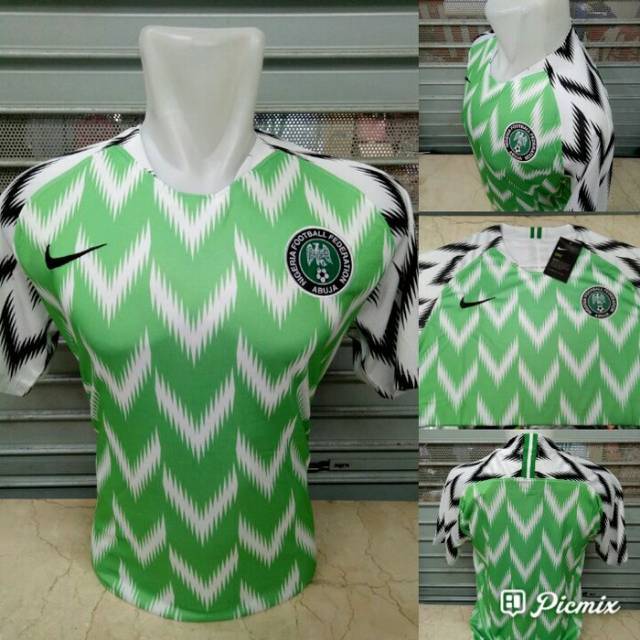 Jersey Kaos Baju Bola Nigeria  Home World Cup Piala Dunia 