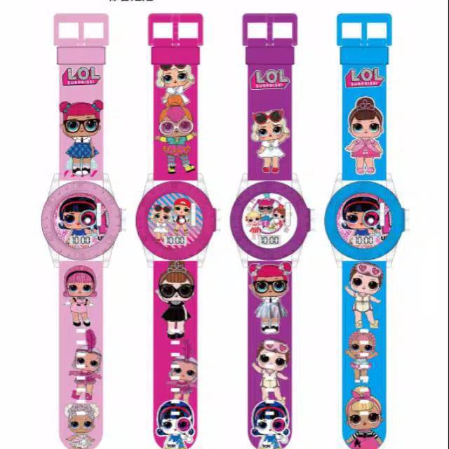 Jam Tangan Anak&quot; Laser Lol Strap Rubber (Dikirim Dari Jakarta Pusat)