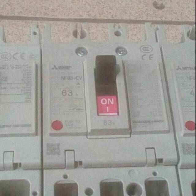 NFB/MCCB MITSUBISHI 3 PHASE 63A