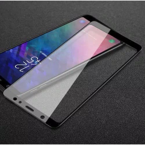 Tempered Glass 4D Full Frame (Bezel) Warna For Samsung Galaxy A6 Plus 2018
