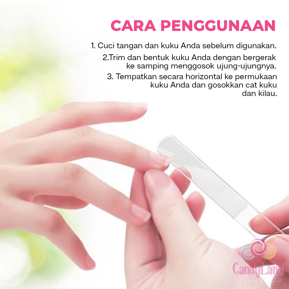 Alat Kikir Kuku Mengkilap Amplas Perapi Kuku Glass Shiner Nail Buffer Manicure