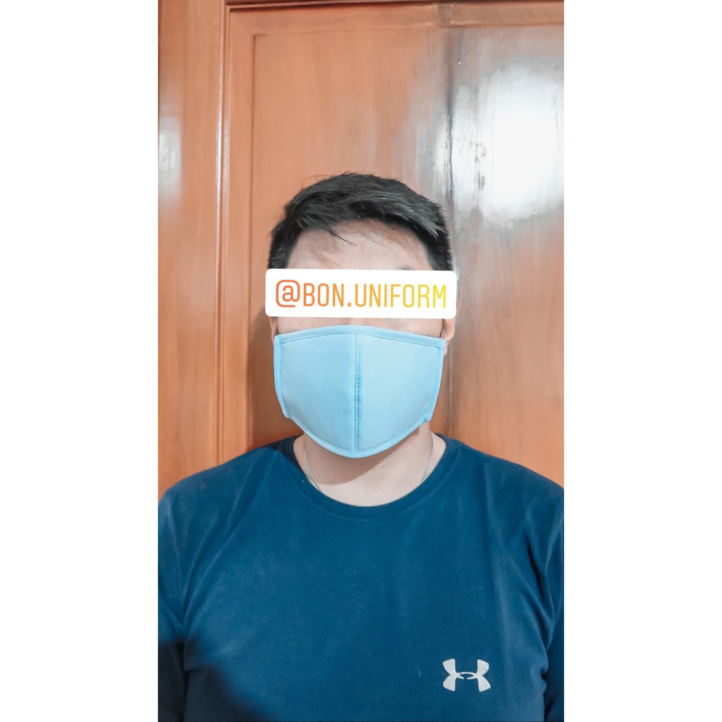 Bon Uniform Masker Kain 3PLy