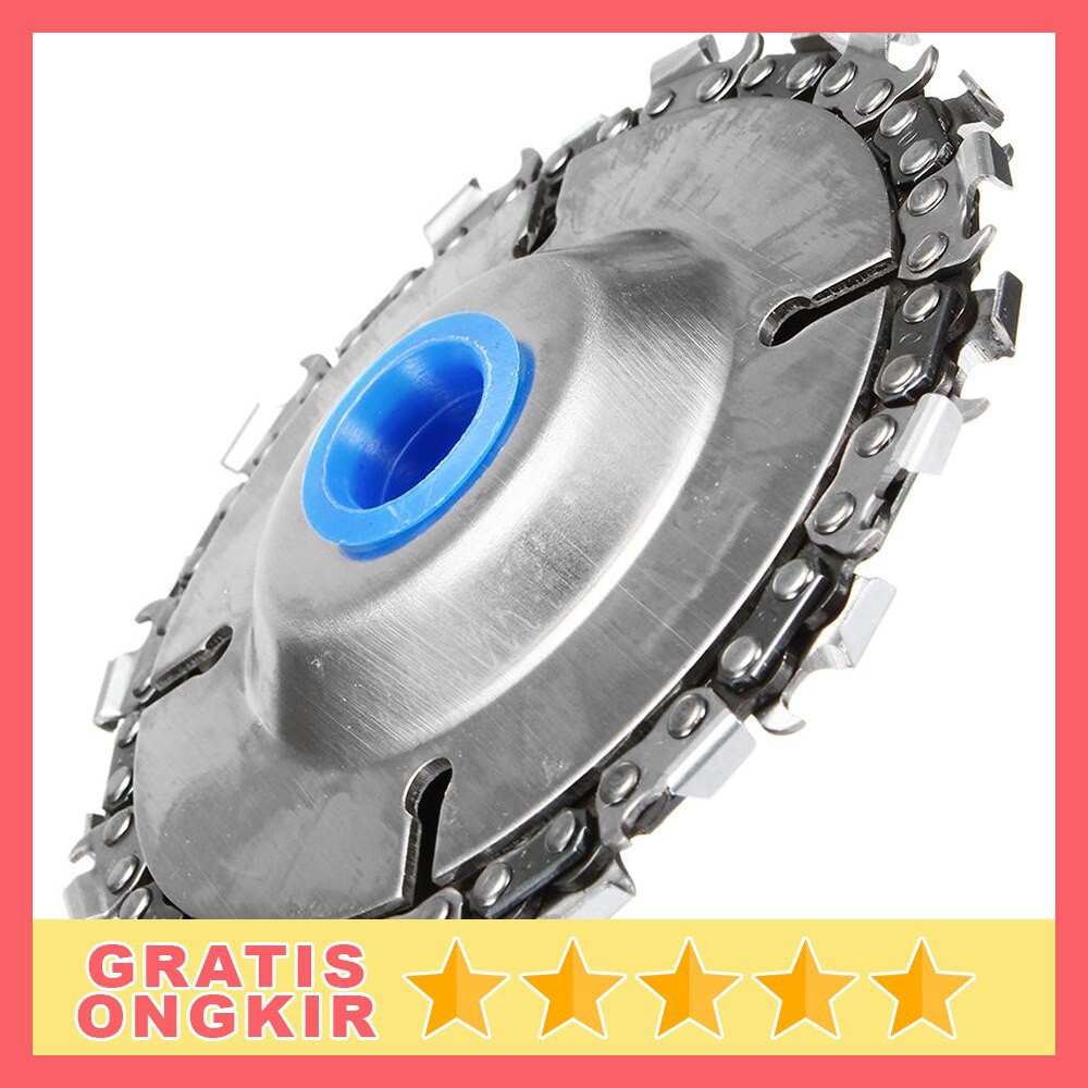 Grab Medan Kepala Gergaji Multifunction Woodworking Chain Plate Grinder Disc 4 inch 22 Tooth Fa