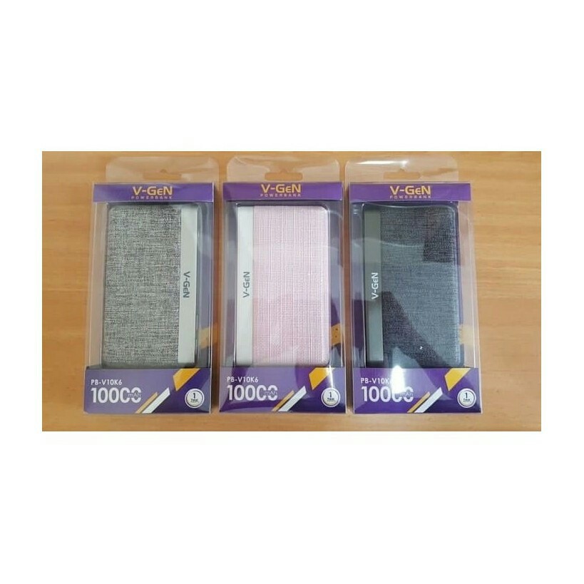 Powerbank V-GeN 10000mAh (V10K6) BONUS Tumbler V-GeN 1pcs