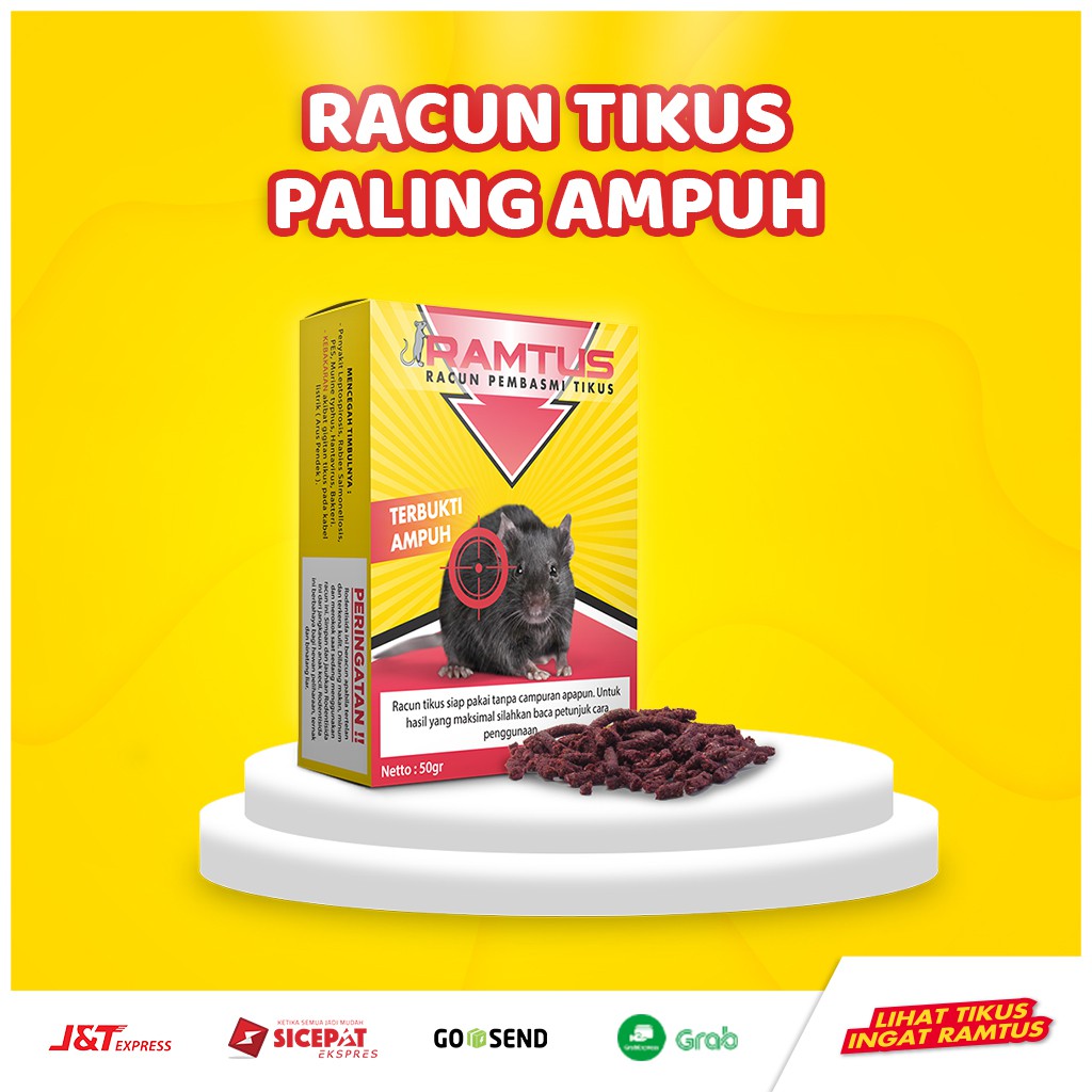 50 Gram (1 pack ) - Ramtus Racun Tikus Ramtus Paling Ampuh / Racun Tikus Ramtus Promo