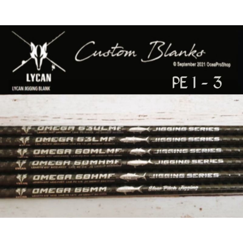 Rod blank lycan omega pe 1-3