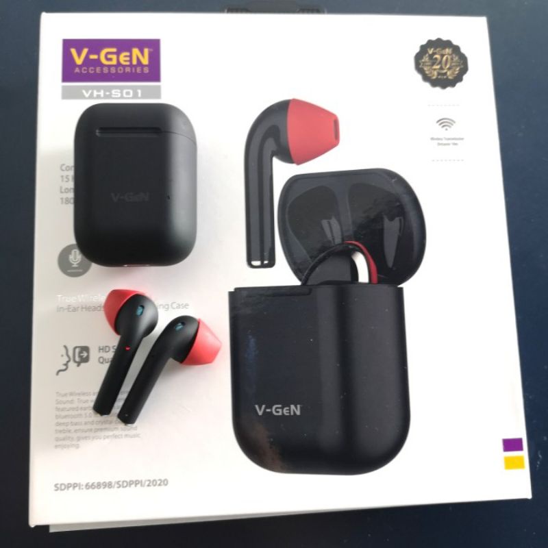 Earphone V-Gen VH-s01 tws Headset blutooth