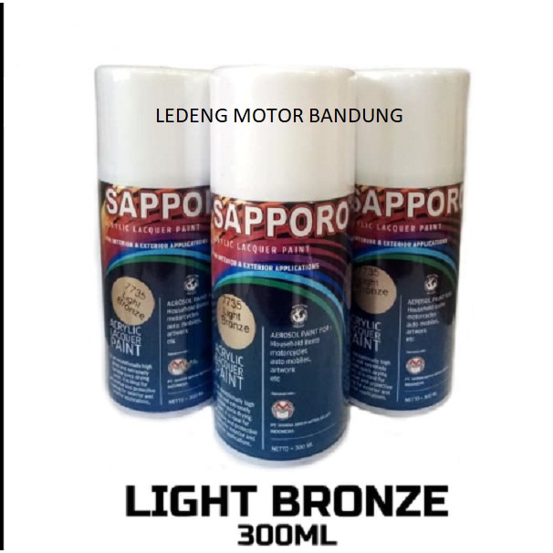 Sapporo 7735 Light Bronze Cat Semprot Aerosol Saporo Paint