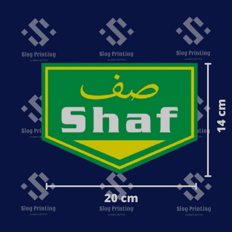 

Sticker Label Vinyl Marka Sign Mushola SHAF Shalat Stiker Masjid 20 x 14 cm