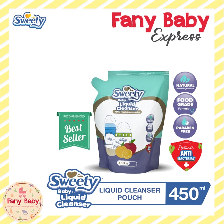 SWEETY BABY LIQUID CLEANSER BOTTLE NIPPLE (ALL UKURAN)