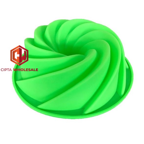 Loyang kue blade Kecil silicone small spiral chiffon cake mold 19 cm