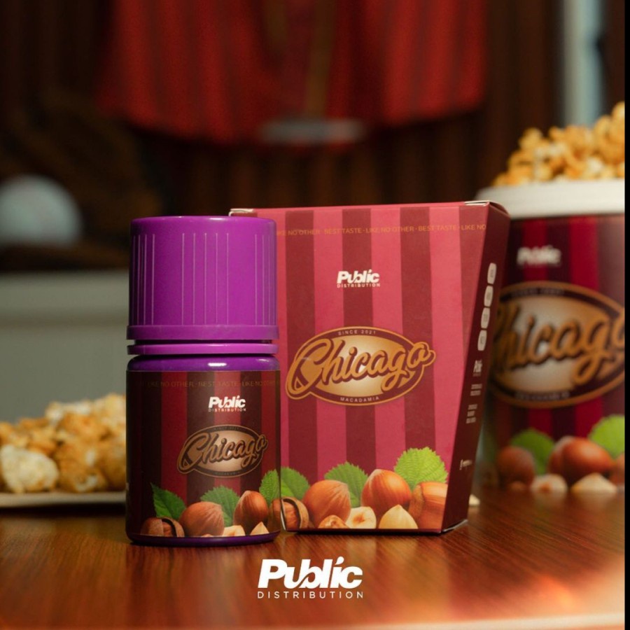 PUBLIC CHICAGO POPCORN V1 MACADAMIA 3MG 6MG 60ML