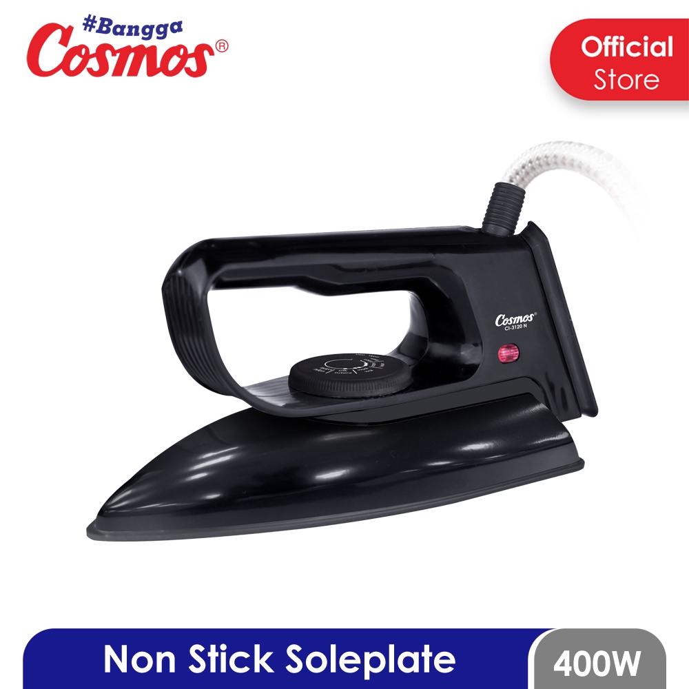 Setrika Cosmos CI-3120N Dry Iron Non Stick Anti Lengket CI 3120 N