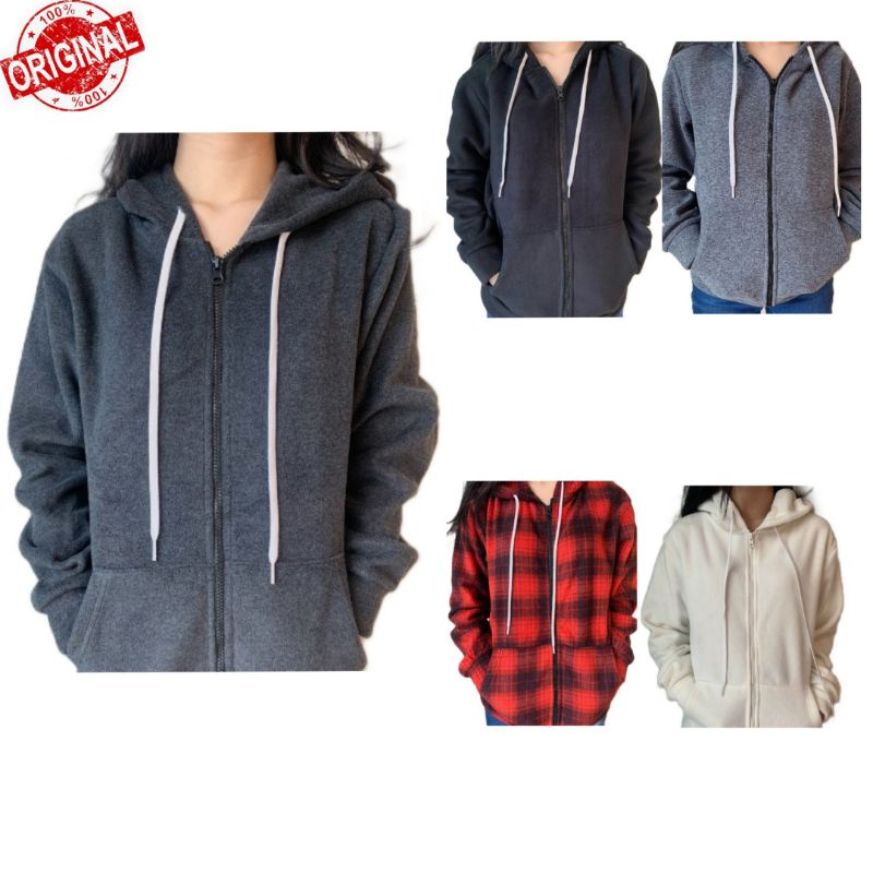 Aeropostale Hoodie Basic Lengan Panjang Wanita Original
