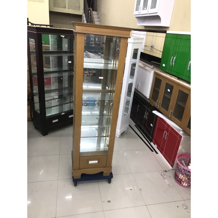 FREE ONGKIR Lemari Pajangan Kaca Minimalis Sakura Bloktic DUCO