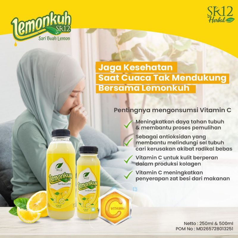 

LEMONKUH SR 12 / SARI LEMON ASLI , BPOM DAN HALAL / MINUMAN DIET TERAMPUH