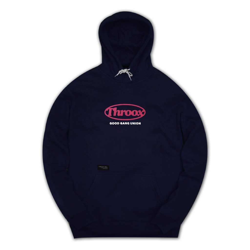 Throoxoriginal Jaket Biru Patterson Navy || Hoodie Throox