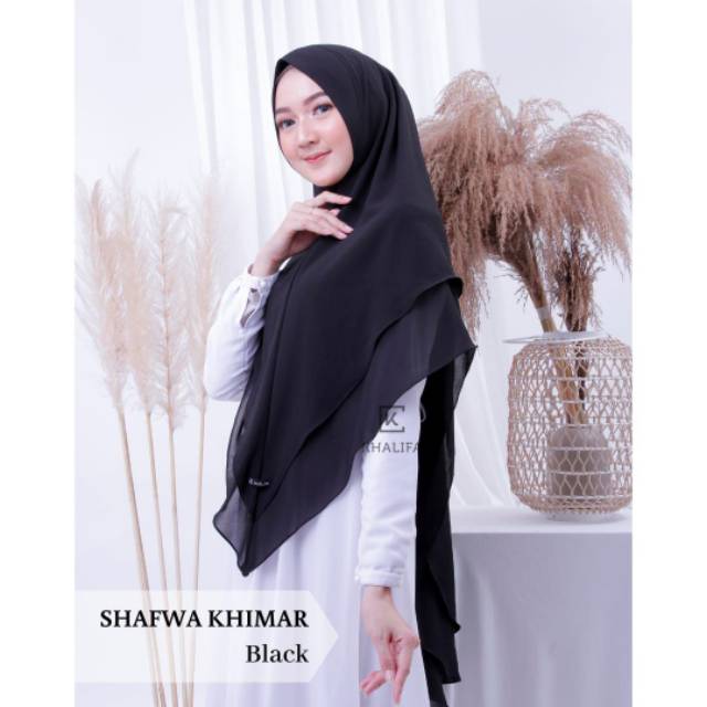 HIJAB SAR I KHIMAR DOUBLE LAYER SHAFWA DENGAN SOFT PED