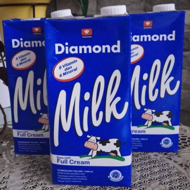 Jual Susu Diamond UHT Full Cream 1L | Shopee Indonesia
