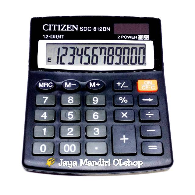 Kalkulator Citizen SDC-812BN / CT-815N 12 Digit / 2 Power / Check and Correct / Replay / SDC - 812 BN/CT -815N