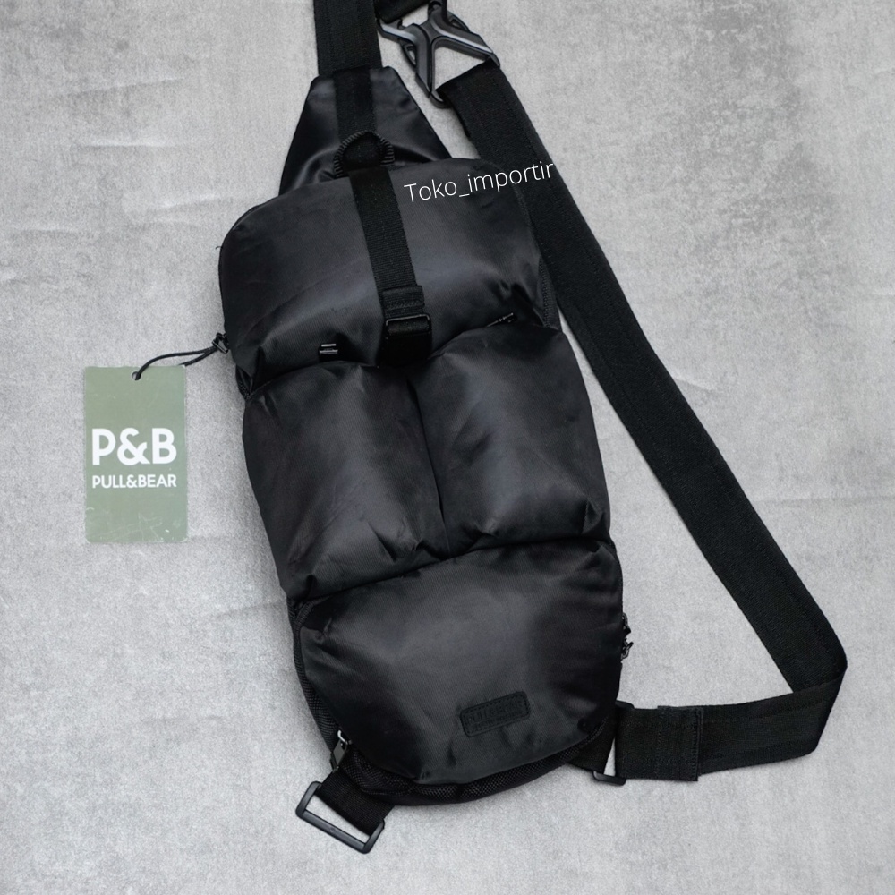 Tas Pull&amp;Bear Slingbag Pria Kualitas Import Mirror Original
