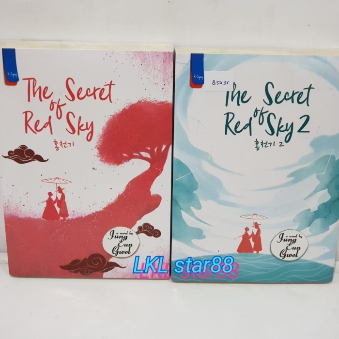 

FLASH SALE!!! BUKU NOVEL THE SECRET OF RED SKY SERIES BY JUNG EUN GWOL (2 BUKU) TERBARU