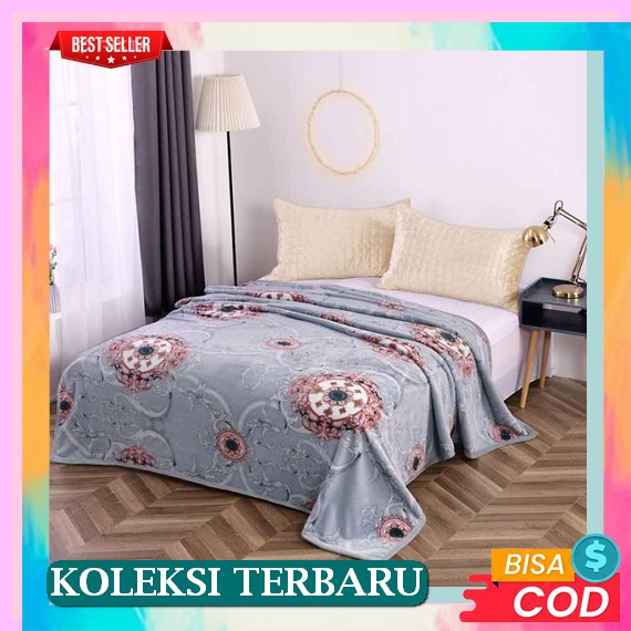 Selimut Bulu Halus Selimut Motif Kartun Bunga Gaya Korea Ukura Fd786 Selimut Bulu Halus 15 Selimut B