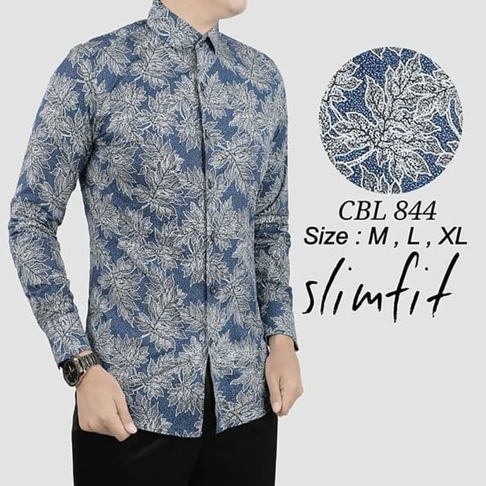 BATIK PRINTING SOLO KEMEJA BATIK PRIA SLIM FIT COLINDION CBL844