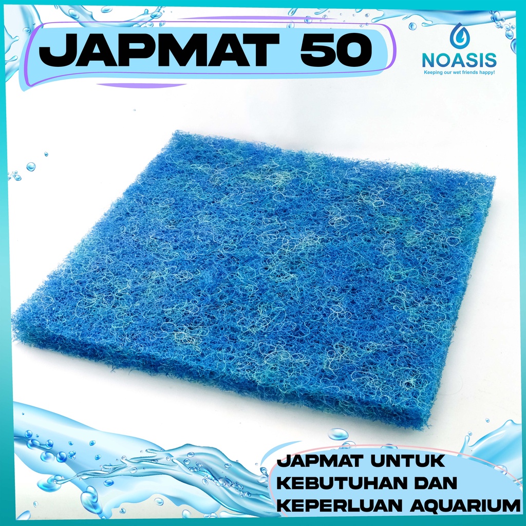 JAPMAT ORIGINAL MEDIA FILTER KOLAM AQUARIUM JAPMAT 50CM X 50CM X 3.8CM