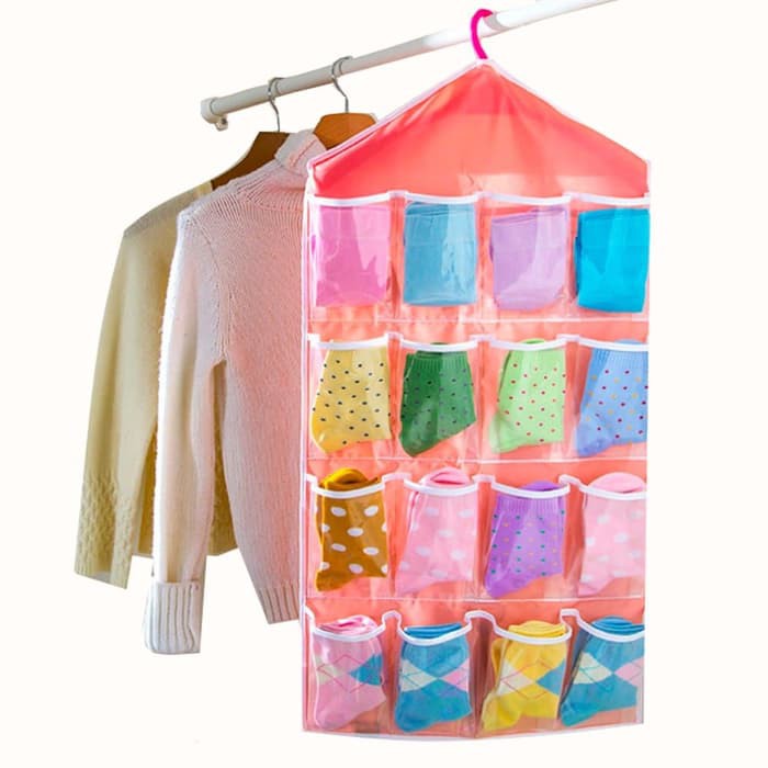 Korean Underwear Pouch / Gantungan Serbaguna 16 Sekat