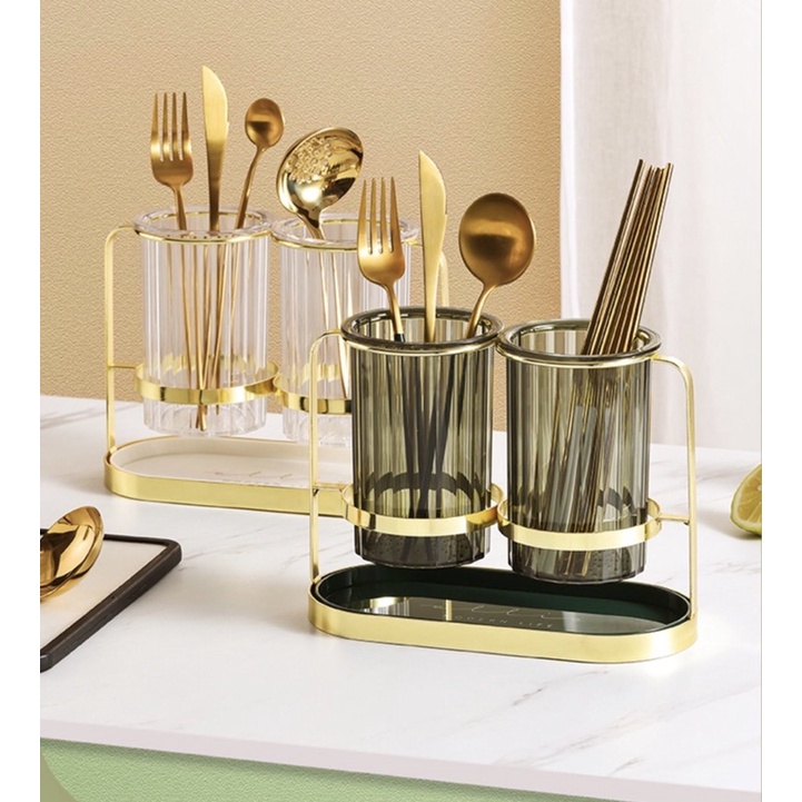 TEMPAT SENDOK ESTER / TEMPAT SENDOK & GARPU GOLD