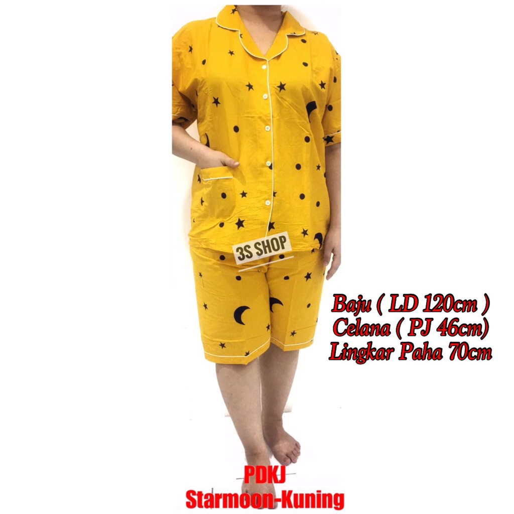 BAJU TIDUR LD 120 CM PIYAMA DEWASA PENDEK BESAR /JUMBO KATUN JEPANG