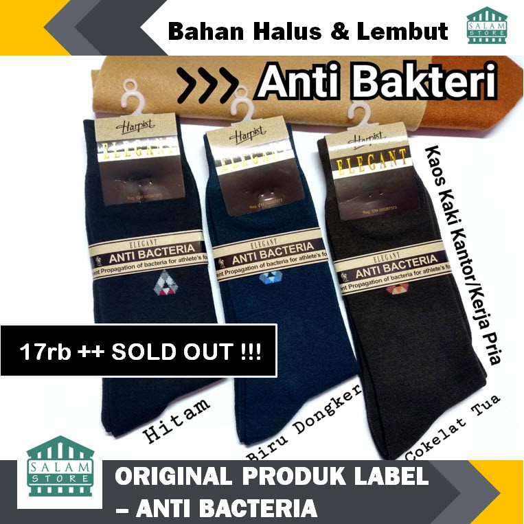 Kaos Kaki Kerja Kantor ANTI BAKTERI BACTERIA HARPIST ELEGANT PREMIUM Salam Store