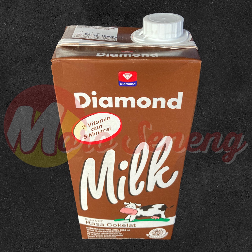 Susu Cair UHT Diamond Coklat Rasa Chocolate 1 Liter