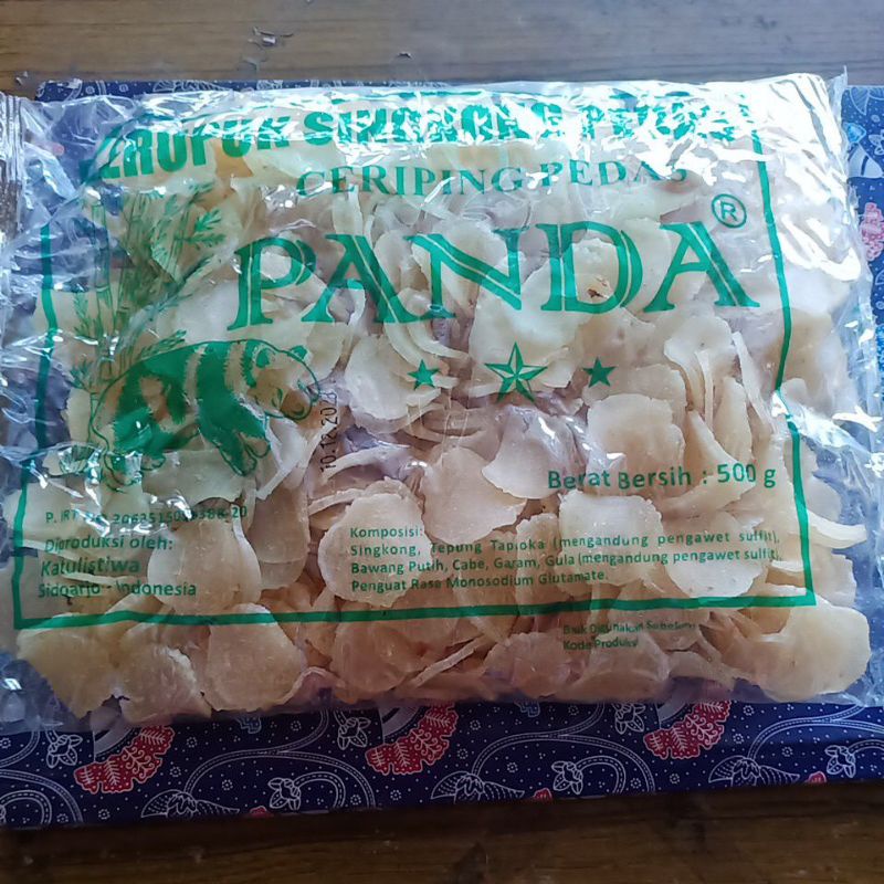 

kerupuk singkong pedas cap Panda