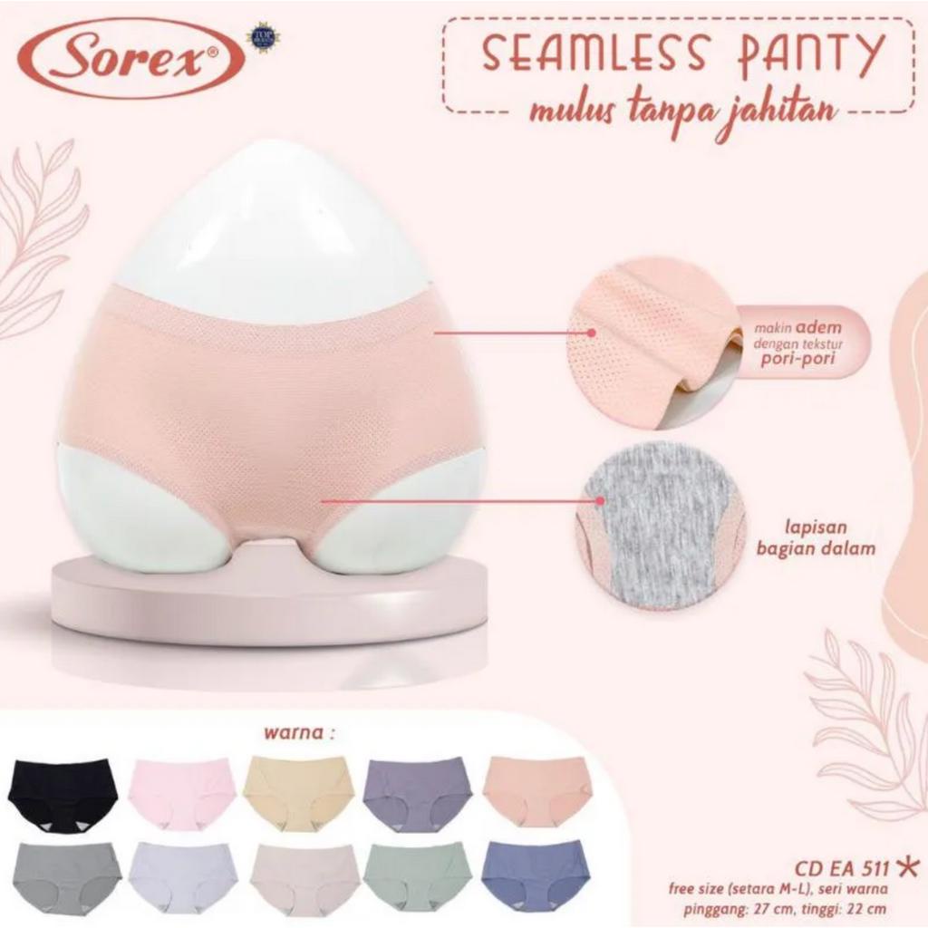 CD SOREX EA511 EA510 – Celana Dalam Wanita Tanpa Jahitan Seamless Panties Anti Nyeplak