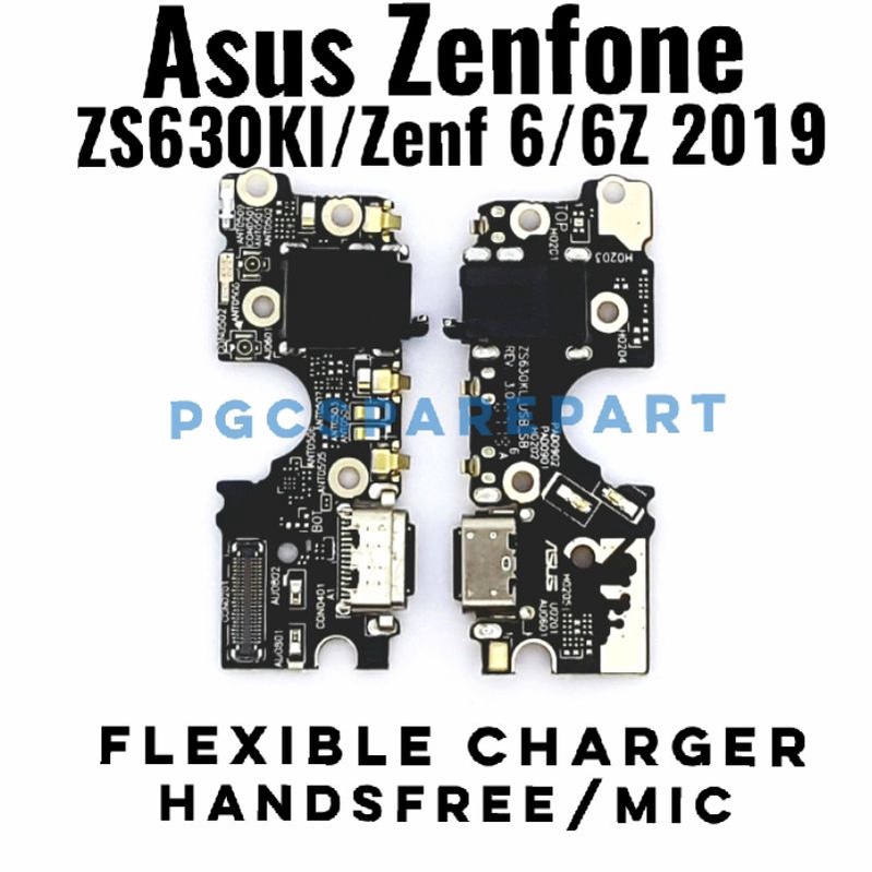 Original Flexible Connector Charger & Mic & Handsfre Asus Zenfone Zs630kl - 6 - 6z - Zenfone 6 2019 