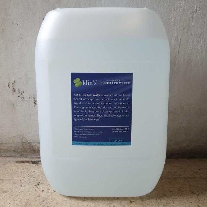 Alat Lab | Aquadest/Aquades/Akuades/Air Suling/Distilled Water Jerrycan 20 Liter