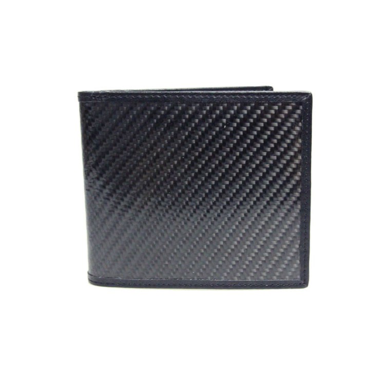 Carbon Fiber Wallet RFID Blocking Leather Bifold Slim Wallet