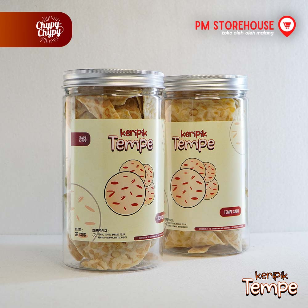 Keripik Tempe Sagu Super Renyah Chypy Asli Malang - Kemasan Toples