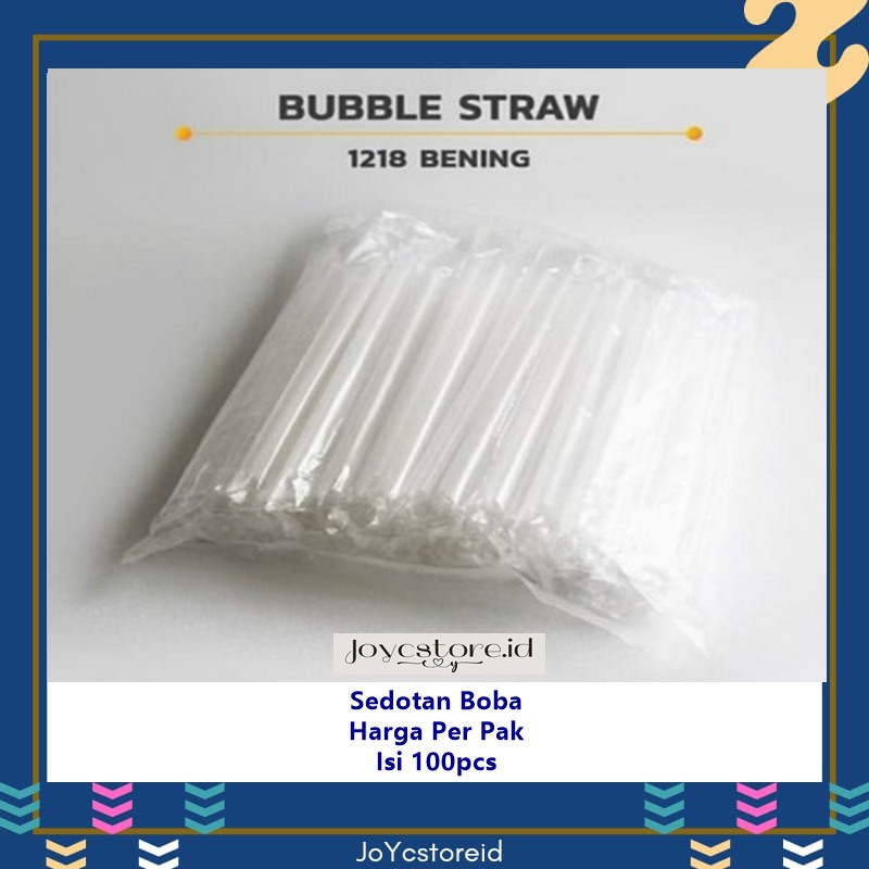 Sedotan Boba 1218 / Sedotan Boba Bening / Sedotan Transparan
