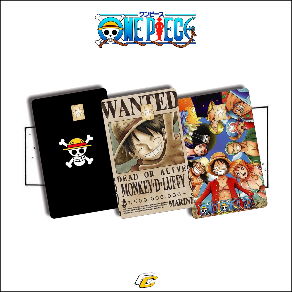 

STIKER PELINDUNG KARTU SKIN CARD ATM DEBIT CREDIT CARD KTP E-MONEY STICKER MOTIF ONE PIECE
