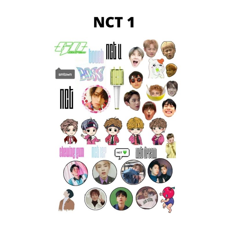 Sticker Set Pack NCT 127 NCT 2020 NCT dream Sticker Kpop Murah Aesthetic