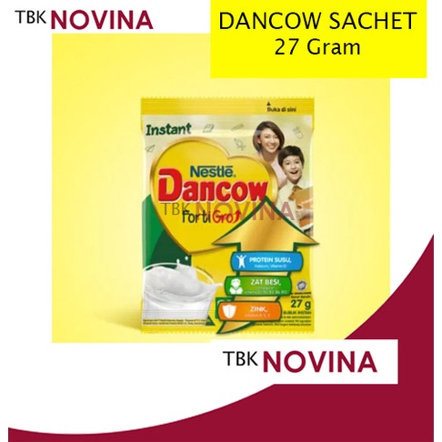 DANCOW / MILKO SUSU BUBUK SACHET 27GRAM