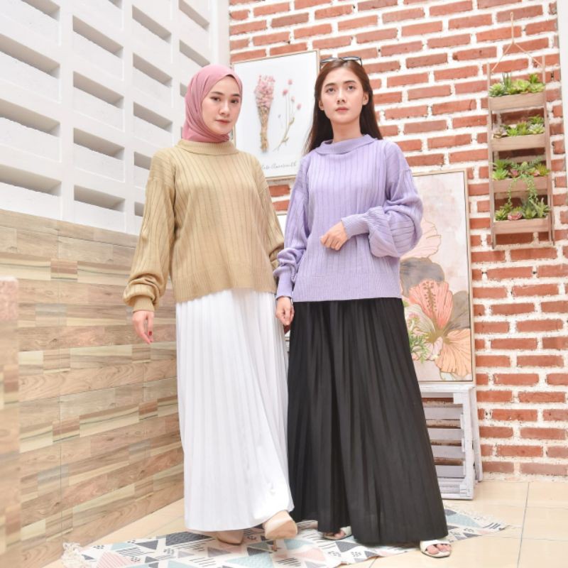 RAJUT JOVANKA RAJUT OVERSIZE / TURTLENECK KNITWEAR ARSYILLA PUFFY vibe