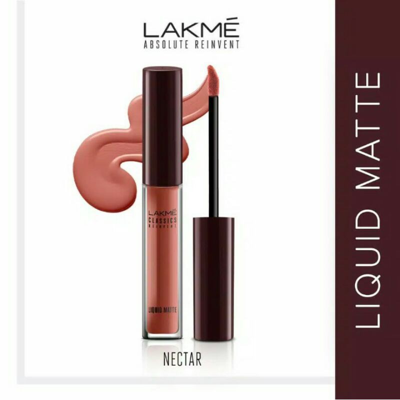 LAKME makeup lipstik liquid matte nectar