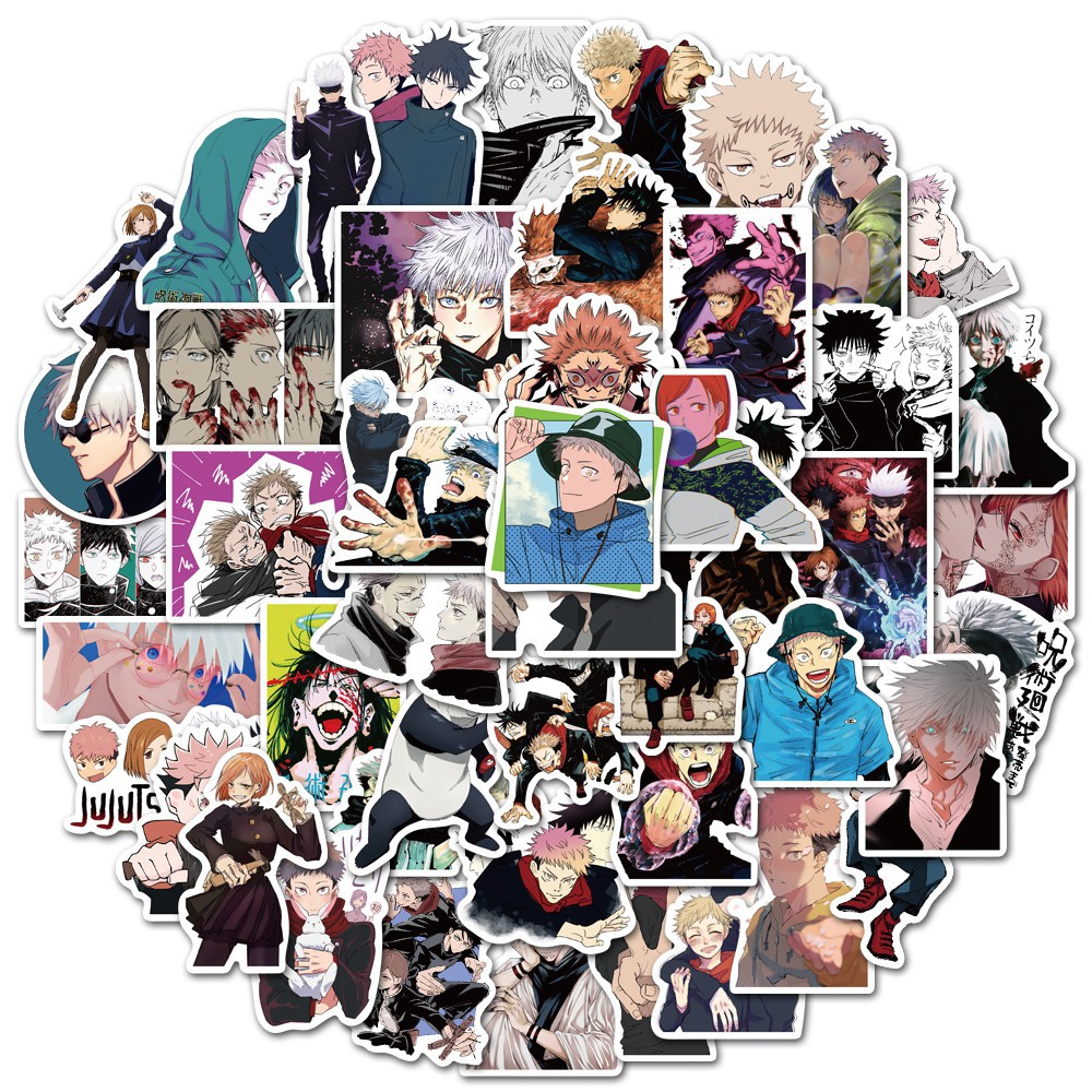 JK001 – Sticker / Stiker Anime Jepang Jujutsu Kaisen