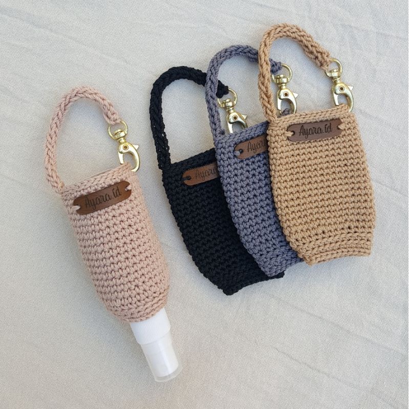 Hand Sanitizer Holder Rajut (include hand sanitizer)