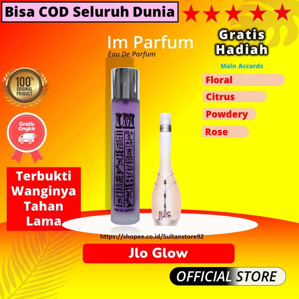 Parfum Wanita Jlo Glow Kualitas Premium 35 Ml / Im Parfume